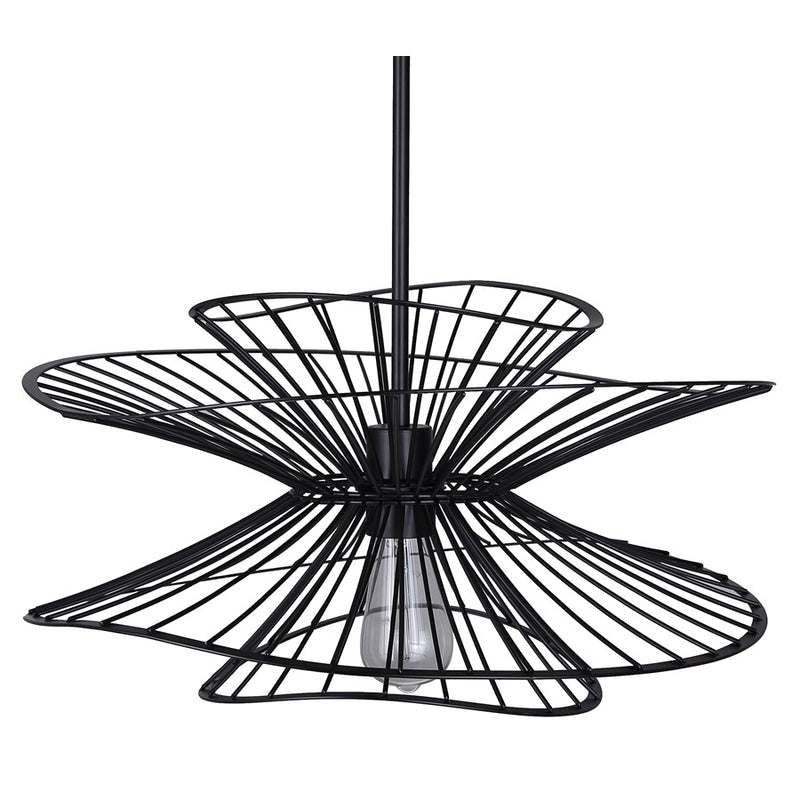 Canarm Channel 1 Light 20" Pendant, Black