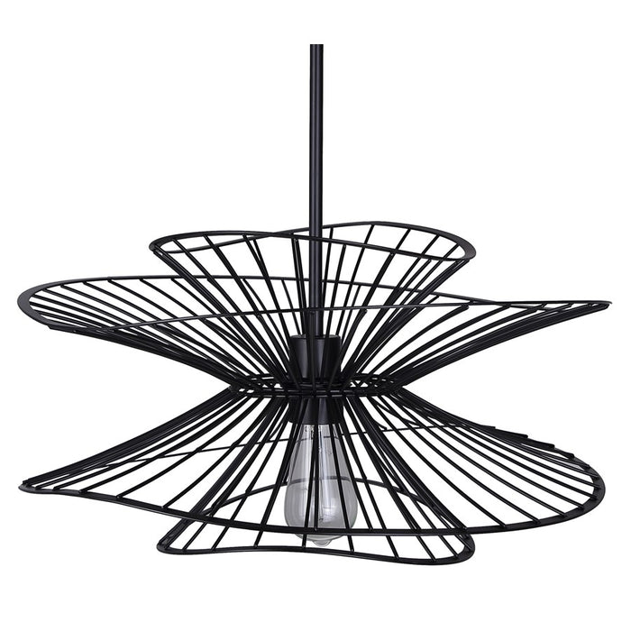 Canarm Channel 1 Light 20" Pendant, Black