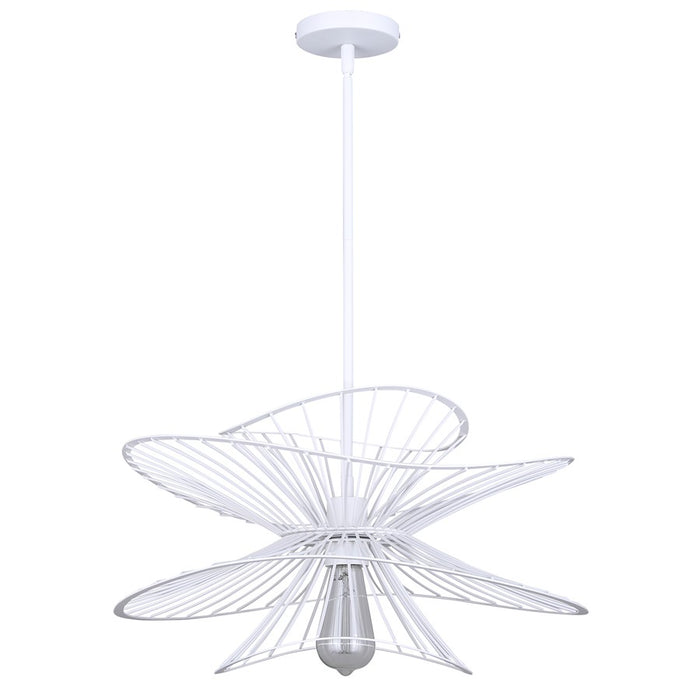 Canarm Channel 1 Light 20" Pendant, White