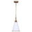 Canarm Ollie 1 Light 7.5" Pendant, Matte White/Gold