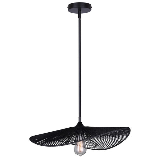 Canarm Georgia 1 Light 20" Pendant, Black