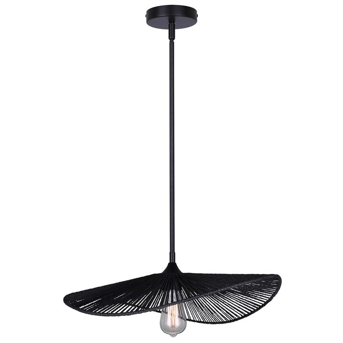Canarm Georgia 1 Light 20" Pendant, Black