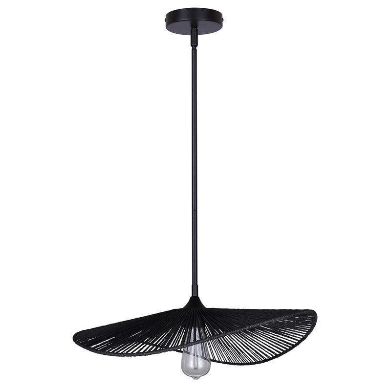 Canarm Georgia 1 Light 20" Pendant, Black