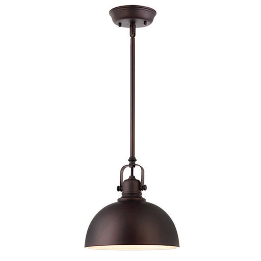 Canarm Polo 9in 1-Light Pendant | Oil Rubbed Bronze Steel | Kitchen Island & Dining Room | 9 x 9 x 60 in | Model IPL222B01ORB