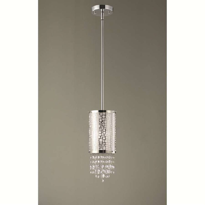 Canarm Benito 4.25in 1-Light Pendant | Modern Chrome and Chrome Shade | Kitchen Island & Dining Room | 4.25 x 60.25 in | Model IPL394A01CH