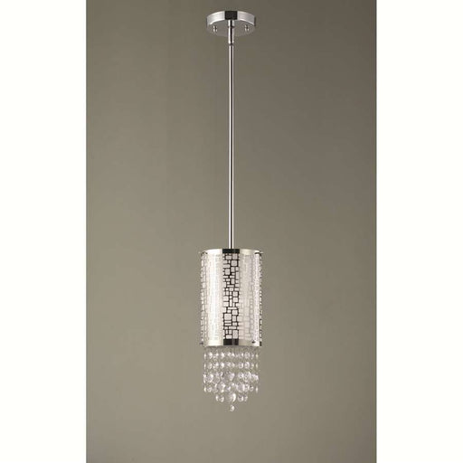 Canarm Benito 4.25in 1-Light Pendant | Modern Chrome and Chrome Shade | Kitchen Island & Dining Room | 4.25 x 60.25 in | Model IPL394A01CH