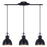 Canarm Polo 3 Light 29.5" Pendant, Matte Black - IPL622A03BK