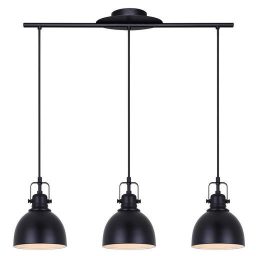 Canarm Polo 3 Light 29.5" Pendant, Matte Black - IPL622A03BK