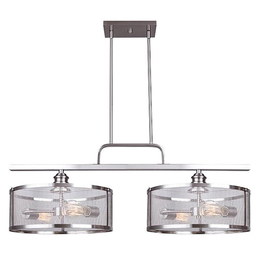 Canarm Beckett 36in 4-Light Pendant | Modern Vintage Brushed Nickel | Kitchen Island & Dining Room | 36 x 36 x 64 in | Model IPL626A04BN