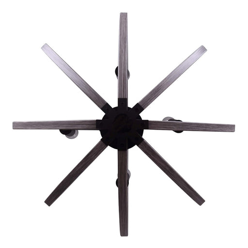 Canarm Armelle 4 Light 19.75" Pendant, Black/Grey/Faux Wood