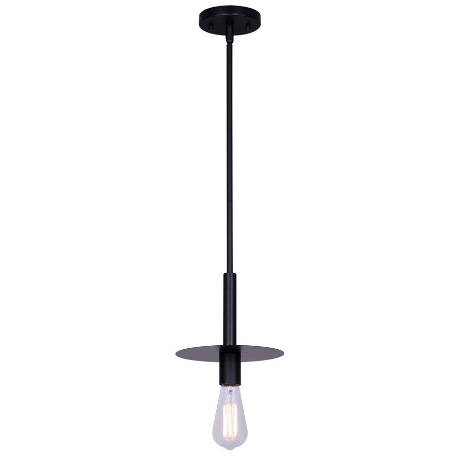 Canarm Viggo 1 Light 8" Pendant, Black - IPL696B01BK