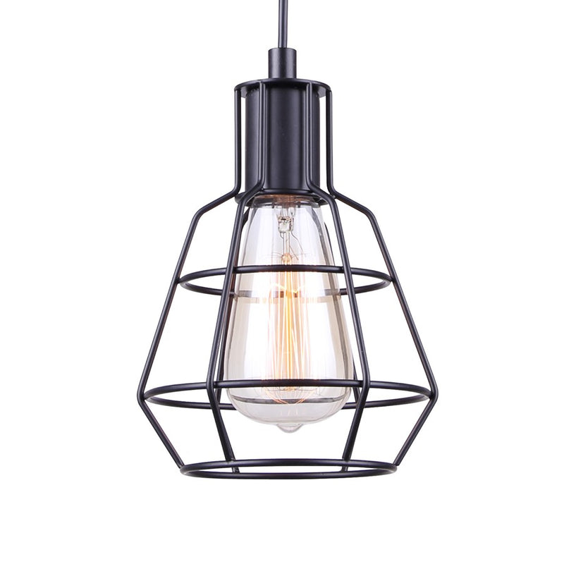 Canarm Wren 1 Light 4" Pendant, Black