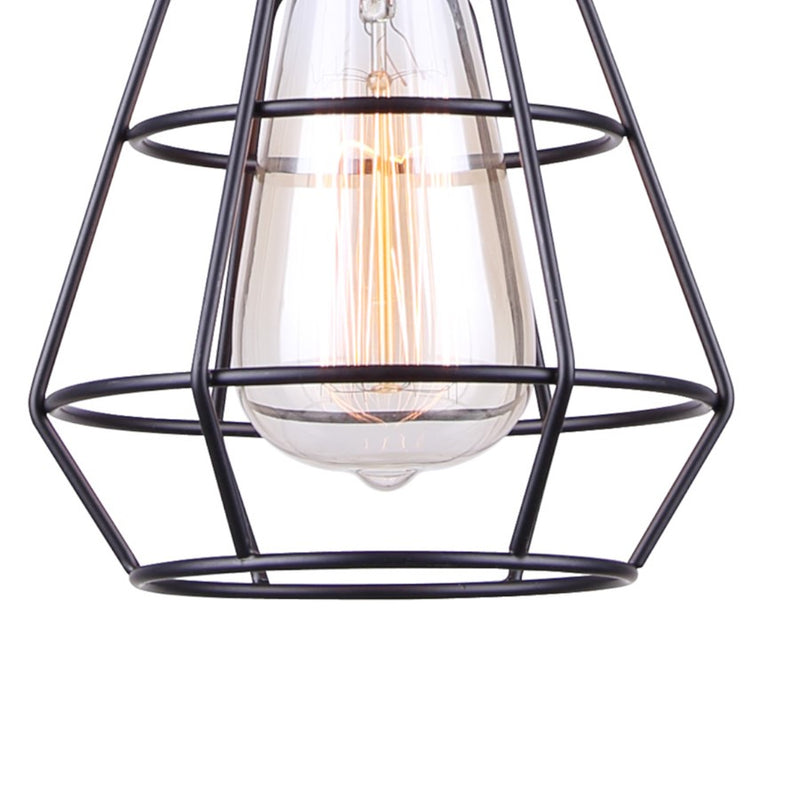 Canarm Wren 1 Light 4" Pendant, Black