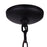 Canarm Delta 1 Light 13" Pendant, Matte Black/Gold