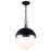 Canarm Delta 1 Light 13" Pendant, Black