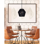 Canarm Rya 15in 1-Light Pendant | Modern Matte Black String Shade | Living Room & Dining Room | 15 x 16.5 in | Model IPL727B01BK