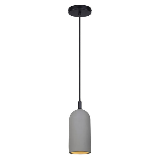 Canarm Jack 1 Light 4.75" Pendant, Black/Grey