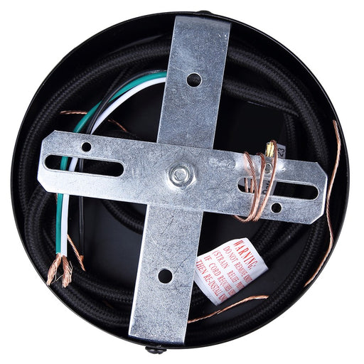 Canarm Jack 1 Light 4.75" Pendant, Black/Grey