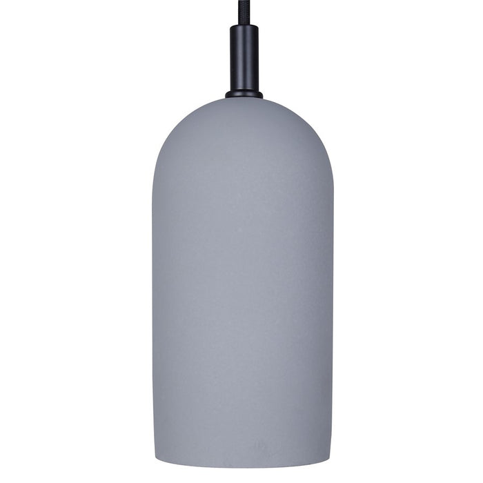 Canarm Jack 1 Light 4.75" Pendant, Black/Grey