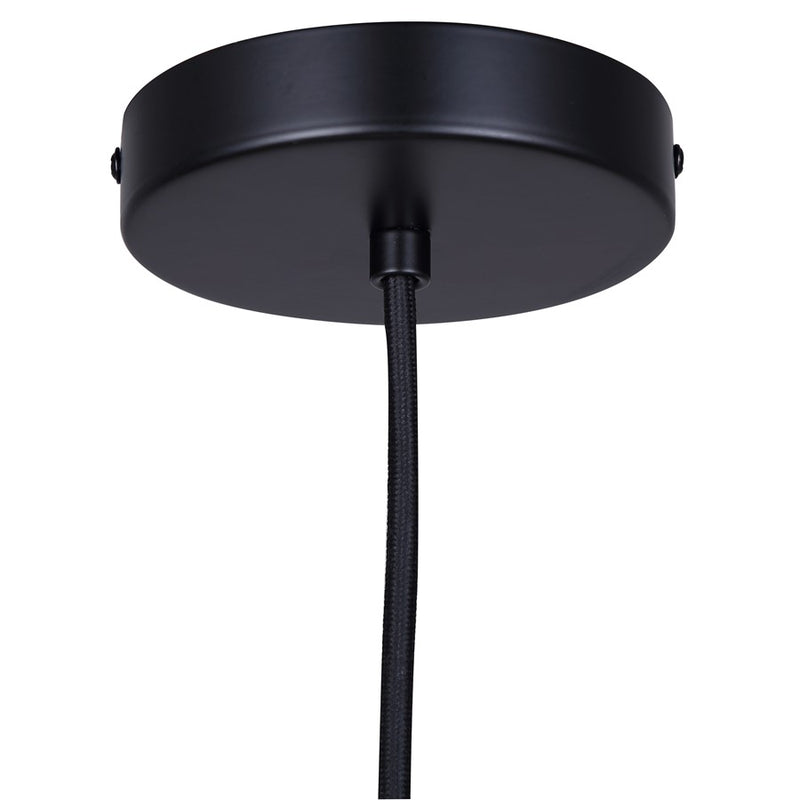 Canarm Jack 1 Light 4.75" Pendant, Black/Grey