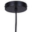Canarm Jack 1 Light 4.75" Pendant, Black/Grey