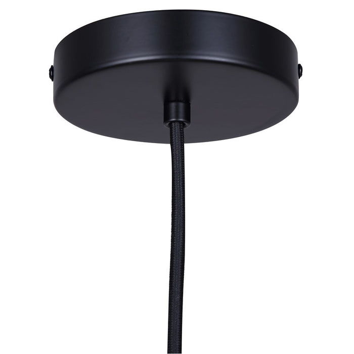 Canarm Jack 1 Light 4.75" Pendant, Black/Grey