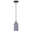 Canarm Jack 1 Light 4.75" Pendant, Black/Grey