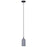 Canarm Jack 1 Light 4.75" Pendant, Black/Grey