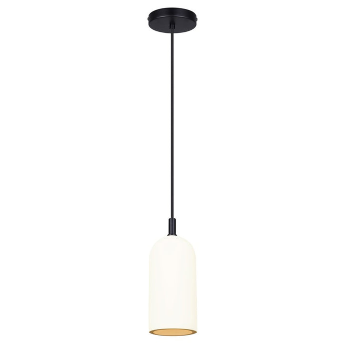Canarm Jack 1 Light 4.75" Pendant, Black/Gray White
