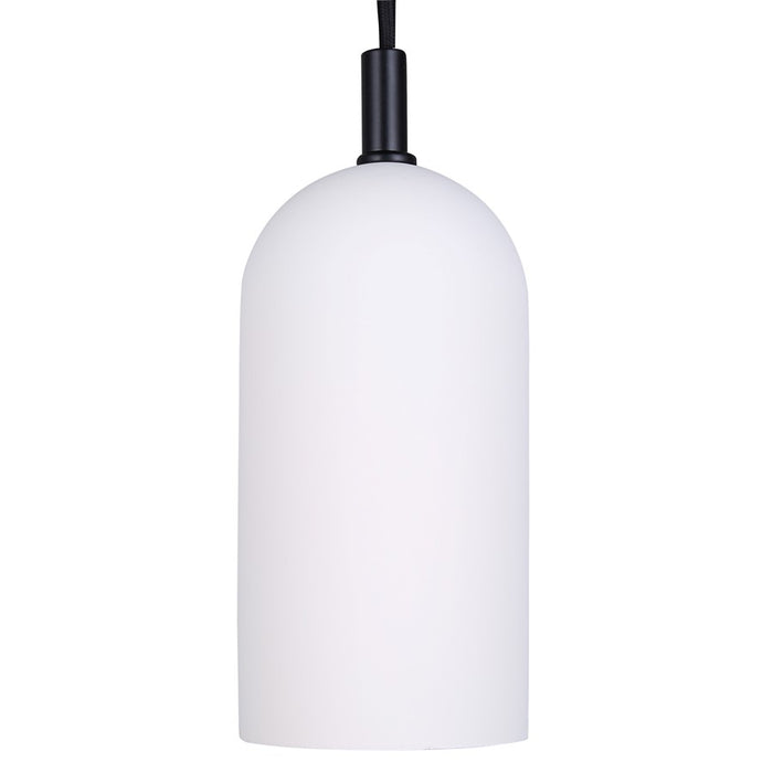 Canarm Jack 1 Light 4.75" Pendant, Black/Gray White