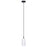 Canarm Jack 1 Light 4.75" Pendant, Black/Gray White