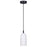 Canarm Jack 1 Light 4.75" Pendant, Black/Gray White