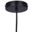 Canarm Jack 1 Light 4.75" Pendant, Black/Gray White