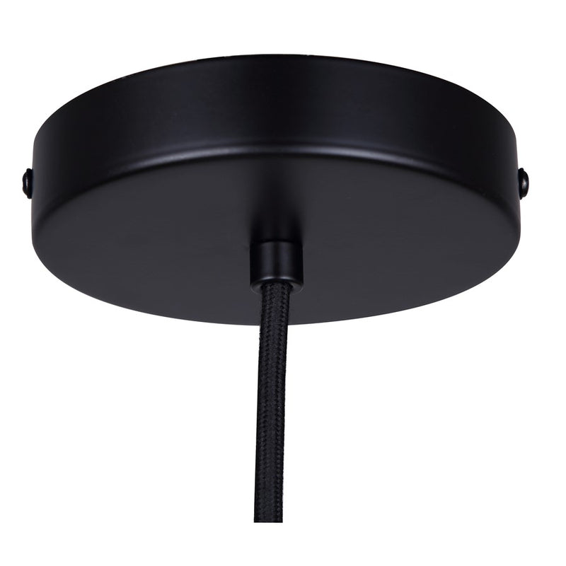 Canarm Jack 6in 1-Light Pendant | Industrial Matte Black and Grey Cement | Kitchen Island & Dining Room | 6 x 6 x 10 in | Model IPL729B01BK6-GY
