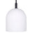 Canarm Jack 1 Light 6" Pendant, Matte Black/Grey White