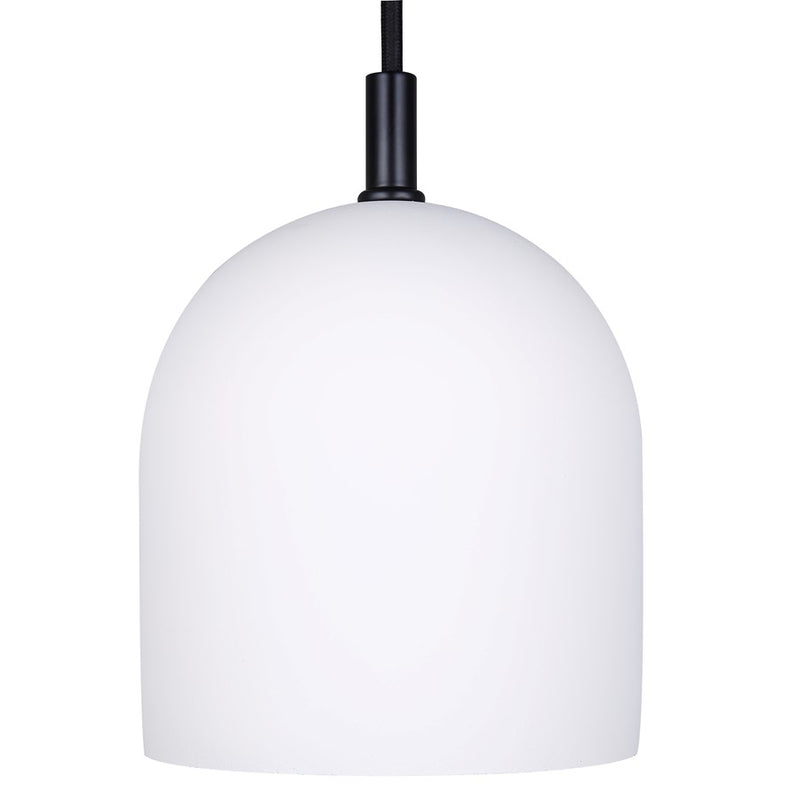 Canarm Jack 6in 1-Light Pendant | Matte Black and Grey White Cement | Kitchen Island & Dining Room | 6 x 6 x 10.5 in | Model IPL729B01BK6-W
