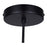 Canarm Jack 1 Light 6" Pendant, Matte Black/Grey White