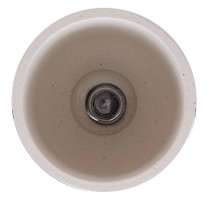 Canarm Jack 1 Light 6" Pendant, Matte Black/Grey White