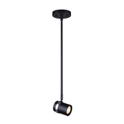 Canarm Adelaide 6in 1-Light Pendant | Black and Chrome Metal | Kitchen Island & Dining Room | 6 x 5 x 12 in | Model IPL760A01BKC10