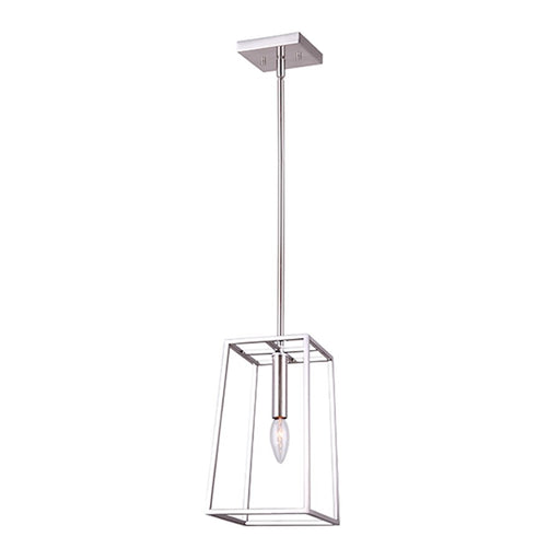 Canarm Wexford 6in 1-Light Pendant | Brushed Nickel Metal | Kitchen Island & Dining Room | 6 x 6 x 20 in | Model IPL763A01BN