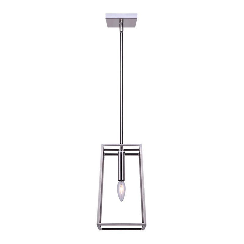 Canarm Wexford 6in 1-Light Pendant | Brushed Nickel Metal | Kitchen Island & Dining Room | 6 x 6 x 20 in | Model IPL763A01BN