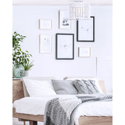 Canarm Posy 15in 3-Light Semi Flush | Casual White Wooden Beads and Metal Details | Bedroom & Nursery | 15 x 13 in | Model ISF1074A03WH