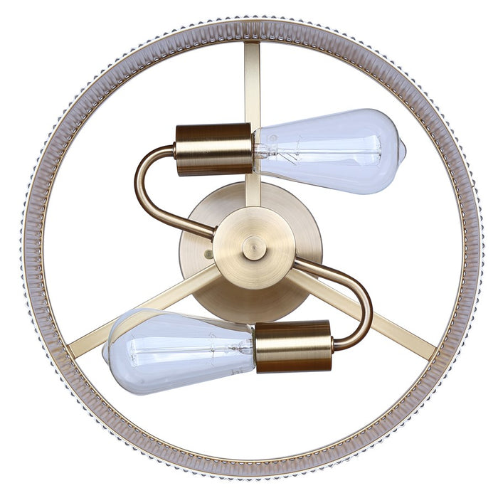 Canarm Rexton 2 Light 13" Semi Flush Mount, Matte White
