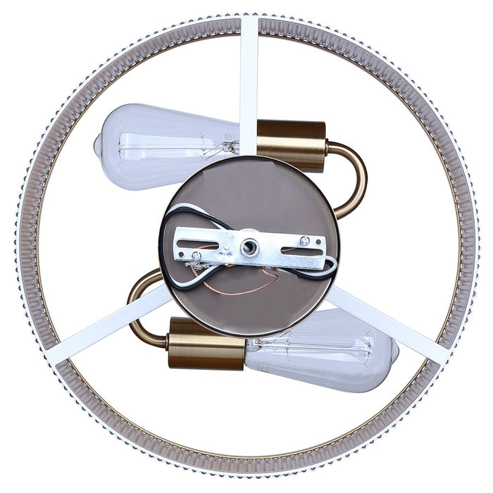 Canarm Rexton 2 Light 13" Semi Flush Mount, Matte White