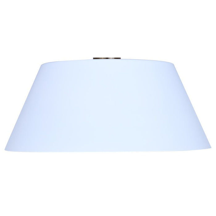 Canarm Daxton 1 Light 12.75" Semi Flush Mount, Matte White