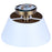 Canarm Daxton 1 Light 12.75" Semi Flush Mount, Matte White
