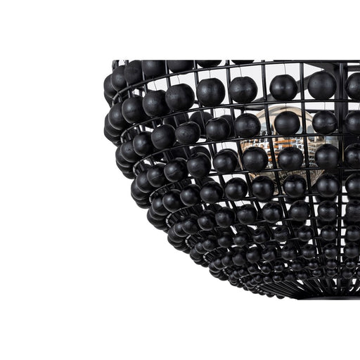 Canarm Burkley 2 Light 16" Semi Flush Mount, Matte Black