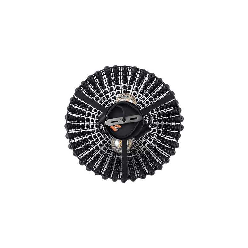Canarm Burkley 2 Light 16" Semi Flush Mount, Matte Black