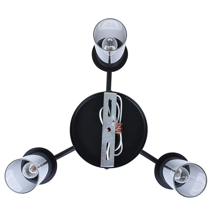 Canarm Benson 3 Light 16" Semi Flush Mount, Brushed Nickel