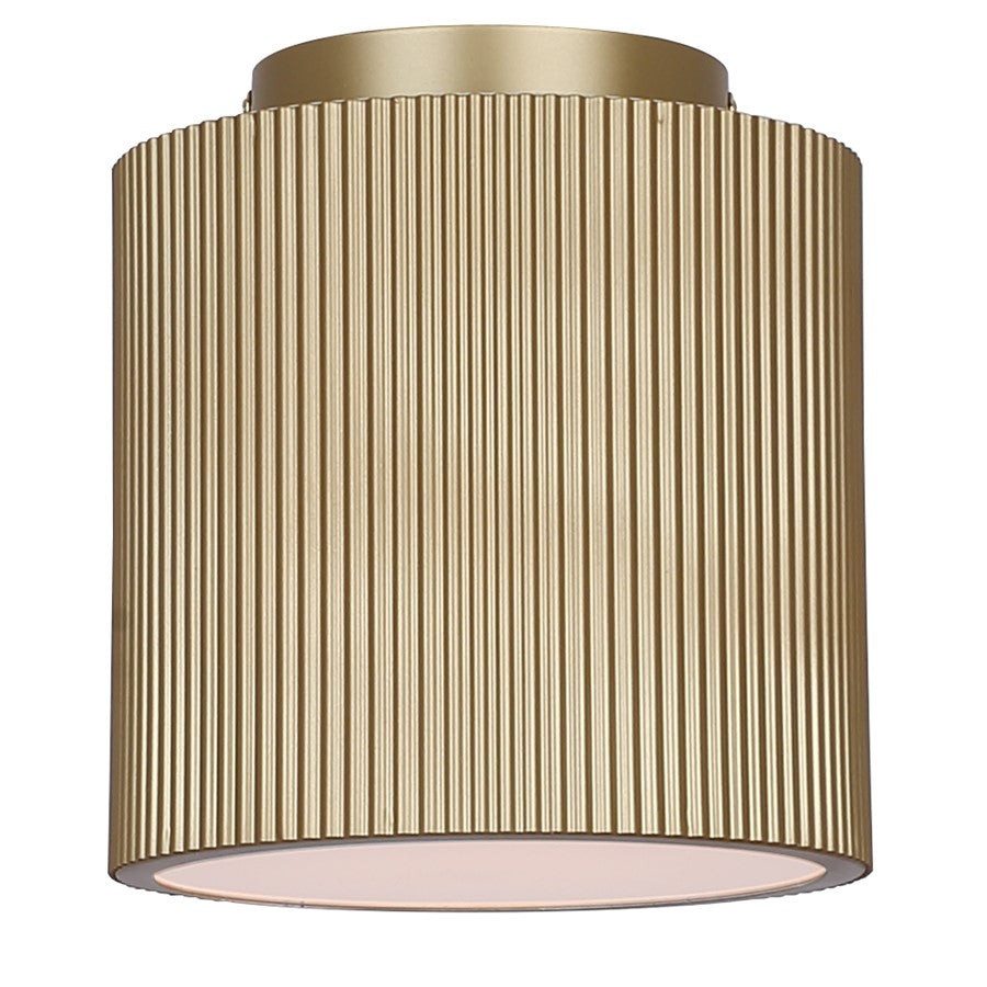 Canarm Scarlett 1 Light 8" Semi Flush Mount, Painted Gold